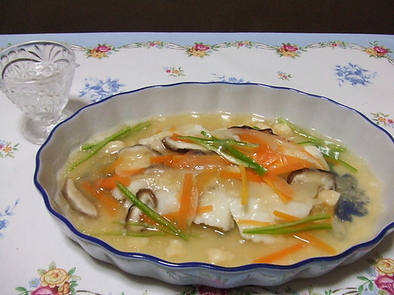 白身魚の野菜あんかけの写真