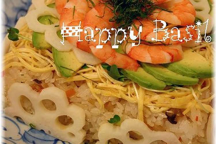 お祝い用 アボカドと海老のちらし寿司 レシピ 作り方 By Happybasil クックパッド 簡単おいしいみんなのレシピが359万品