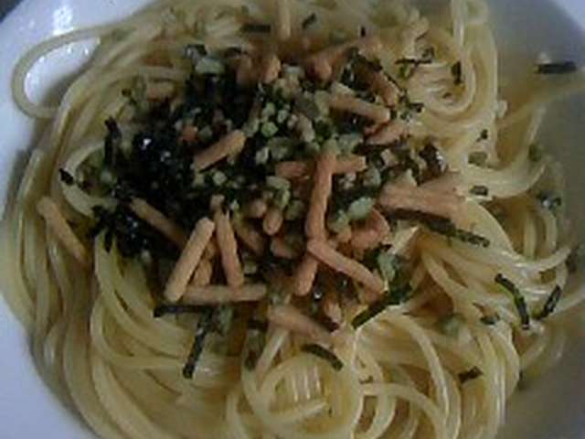 簡単 おいしい お茶漬けパスタ レシピ 作り方 By ｙｕ クックパッド