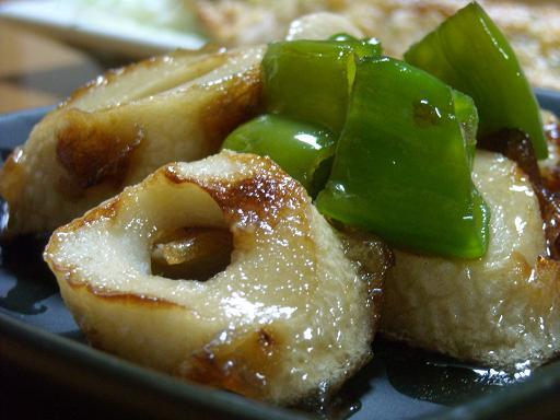 焼きちくわの万願寺とうがらし生姜甘辛炒めの画像