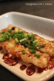 ちくわとチーズのマヨソース焼きの写真