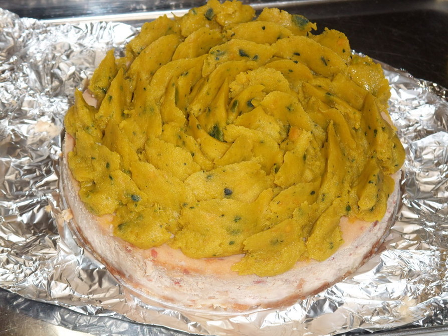小豆とかぼちゃのチーズケーキの画像