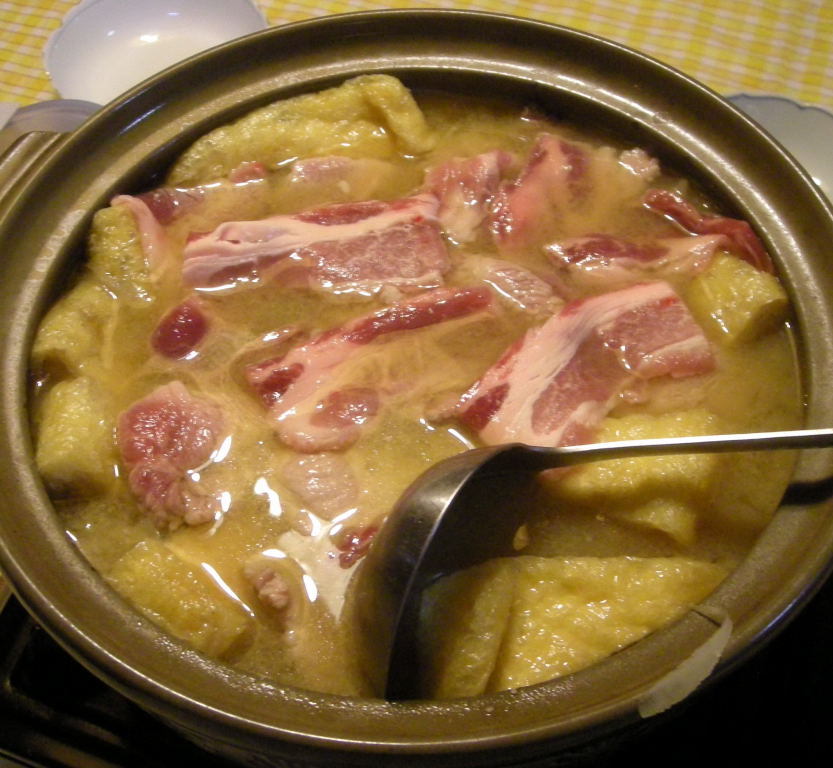 簡単な猪鍋風豚肉鍋の画像