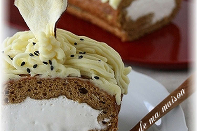 黒糖風味の芋んブランロールケーキ レシピ 作り方 By Mcuisine クックパッド