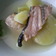 鮭アラとジャガイモの塩スープ
