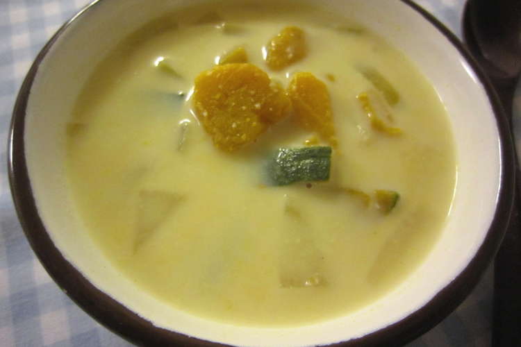 かぼちゃと牛乳の味噌汁 レシピ 作り方 By みよりmama クックパッド