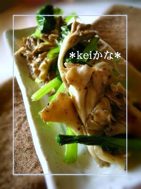 ★簡単★舞茸と小松菜のにんにく炒め