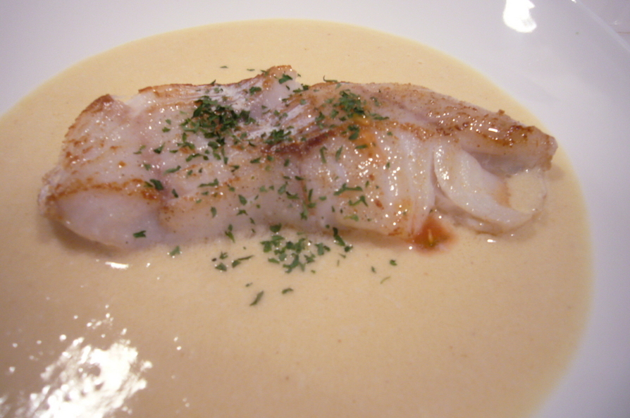 白身魚（タラ）のソテー　味噌ソースの画像