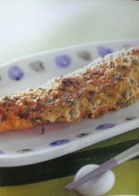 鮭のネギ味噌マヨ焼き