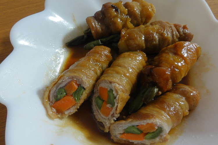 お弁当に 冷めても柔らか豚バラ野菜巻き レシピ 作り方 By しょくぱんｈｏｎｅｙ クックパッド