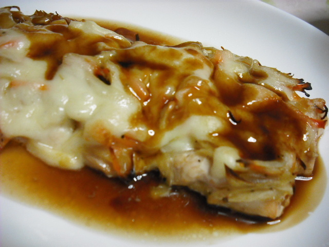 鶏ムネ肉のチーズ焼き　中華Ver.の画像
