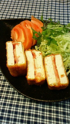 チーズでボリューム ★ヘルシー豆腐カツ