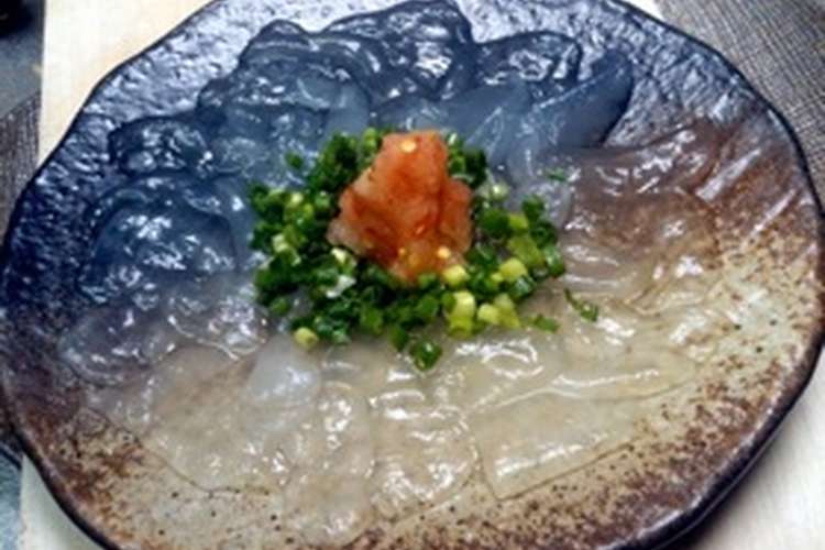 Ken房の簡単 アロエ薄造り フグ レシピ 作り方 By Ken房 クックパッド 簡単おいしいみんなのレシピが356万品