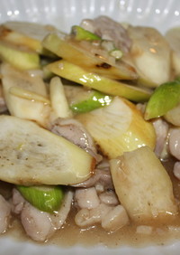 中華飯店の味★鶏とマコモダケの炒め物