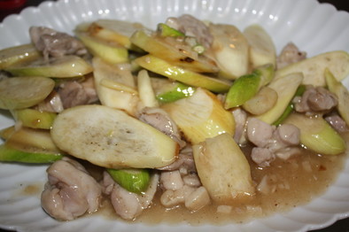 中華飯店の味★鶏とマコモダケの炒め物の写真