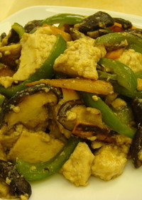 豆腐と野菜のオイスター炒め