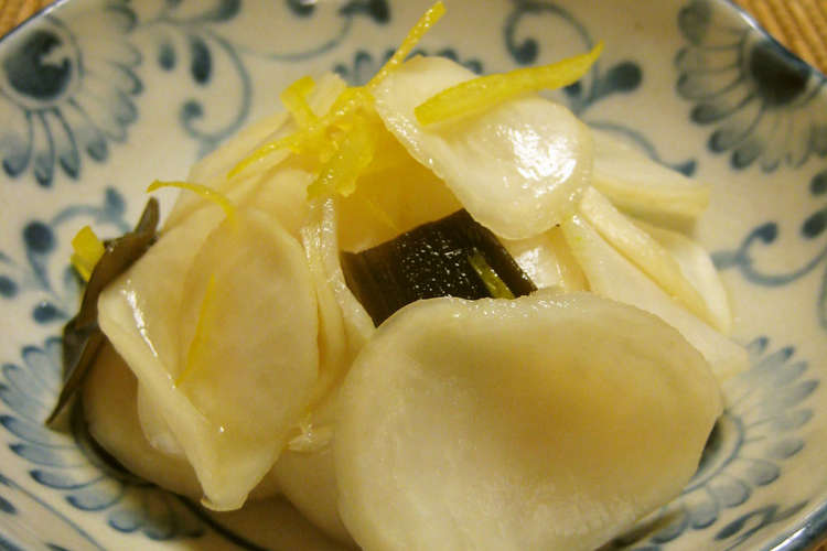 簡単 柚子風味蕪 かぶ のお漬物 レシピ 作り方 By 時花菜 クックパッド 簡単おいしいみんなのレシピが379万品