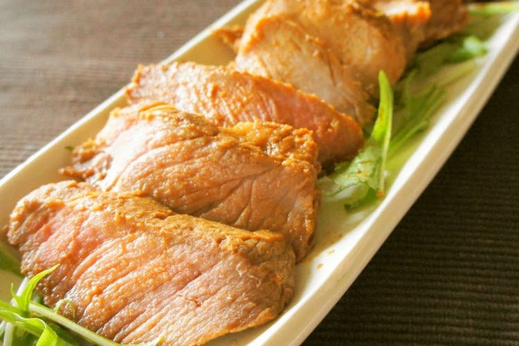 おもてなしに 豚塊肉のしっとりみそ焼き豚 レシピ 作り方 By Tearstar クックパッド 簡単おいしいみんなのレシピが359万品