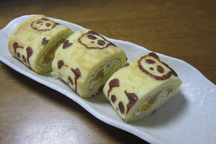 パンダ柄ロールケーキ 練習中 レシピ 作り方 By 大福もなか クックパッド 簡単おいしいみんなのレシピが362万品