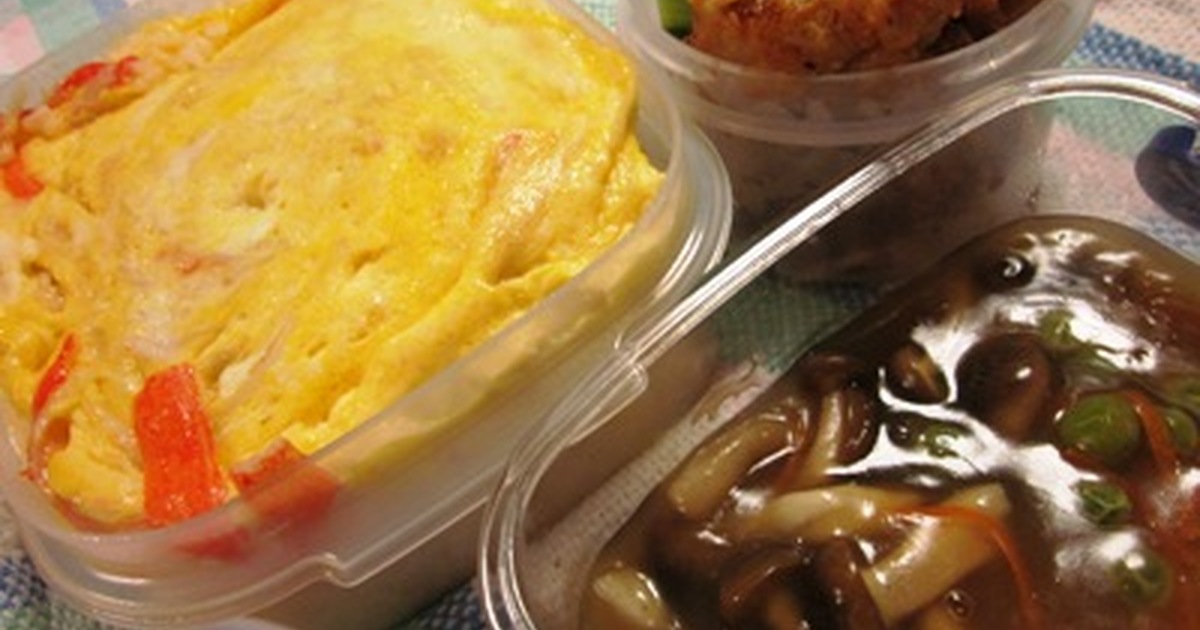 天津飯弁当 レンジで簡単あん作り レシピ 作り方 By Rokokoa クックパッド 簡単おいしいみんなのレシピが372万品