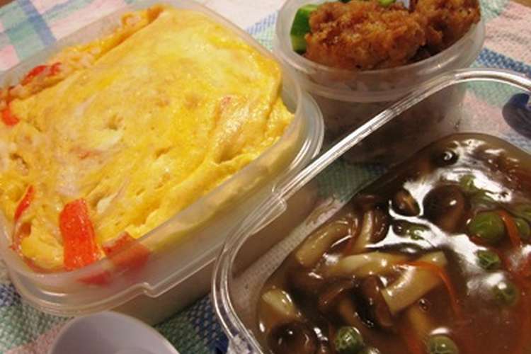 天津飯弁当 レンジで簡単あん作り レシピ 作り方 By Rokokoa クックパッド 簡単おいしいみんなのレシピが358万品