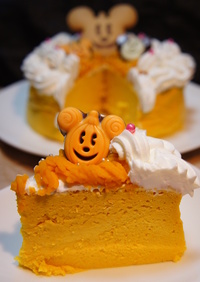 ハロウィンかぼちゃのスフレチーズケーキ其の2