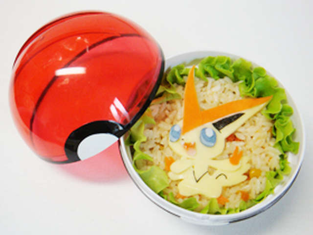 ビクティニ ポケモンbwキャラ弁当 レシピ 作り方 By かとうしえる クックパッド