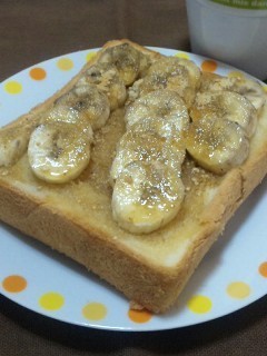 ハニーバナナきな粉トーストの画像