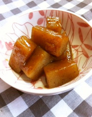 こんにゃくの味噌煮の写真