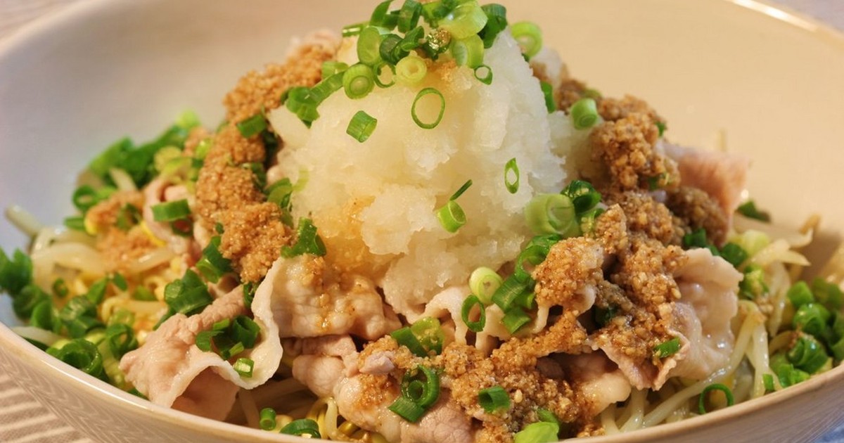 豆もやしとネギの、おろし冷しゃぶ by ブッコロリ 【クックパッド】 簡単おいしいみんなのレシピが315万品 豆もやしとネギの、... 
