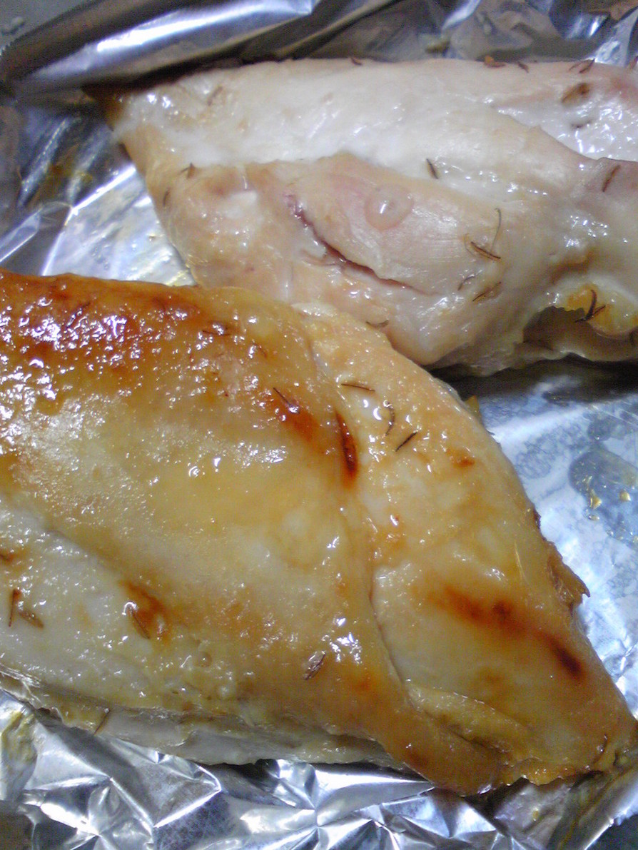 味噌とはちみつ味の、鶏ハム風の画像