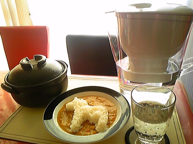 ポット型浄水器ブリタの水×窯飯カレー♪の画像