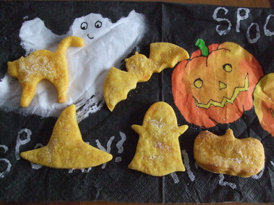 ハロウィンだぁ☆第３弾・かぼちゃクッキーの写真