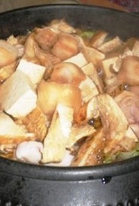 アメリカ産松茸の鶏すきやき鍋