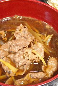 牛丼風味の麺つゆ