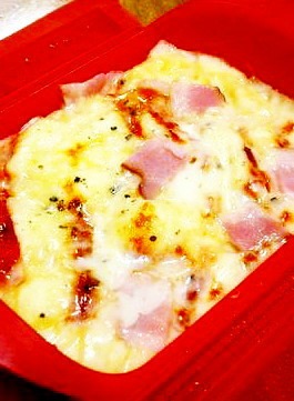 朝食＆ランチ♪レンジdeHMピザ蒸しパンの画像