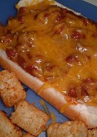 Chili Cheese Hotdog　チリチーズ　ホットドッグ