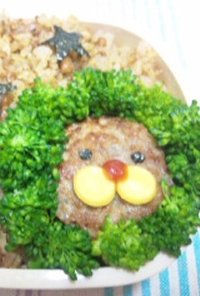 ポンデ風ライオン簡単かわいい動物キャラ弁