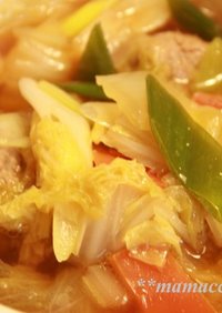 肉団子と野菜たっぷりスープ