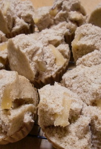 米粉で作る林檎とシナモンの蒸しパン