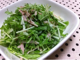 水菜とハムのコールスローサラダ☆彡の画像