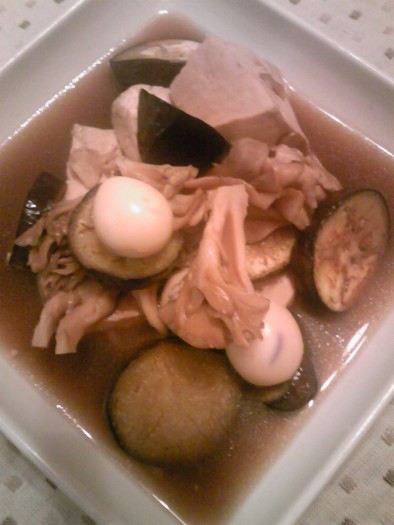 ＊茄子と舞茸と豆腐の煮物（おでん風味）＊の写真