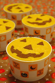 おもしろ食感！？かぼちゃのカップデザートの写真