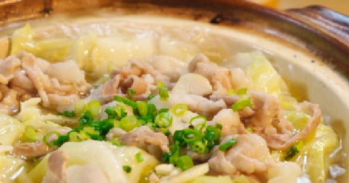 豚とキャベツのニンニク塩バター鍋 レシピ 作り方 By ｊきち クックパッド