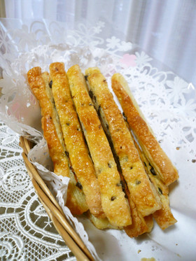 冷凍パイシートで!チョコチップスティック