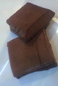 簡単☆HMであの横浜煉瓦風生チョコケーキ