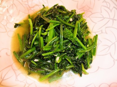 簡単シンプル青菜炒めの写真