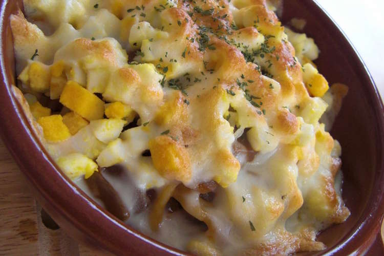 簡単リメイク ハヤシパスタグラタン レシピ 作り方 By なっサン クックパッド