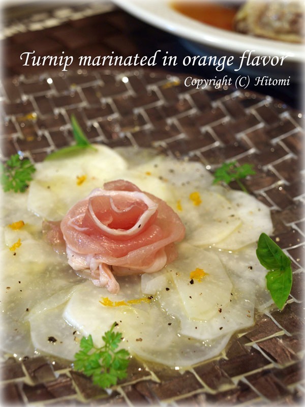 簡単アミューズ☆カブのオレンジ風味マリネの画像