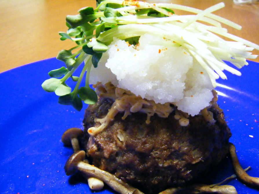 今日のごはん♪和風ハンバーグステーキの画像
